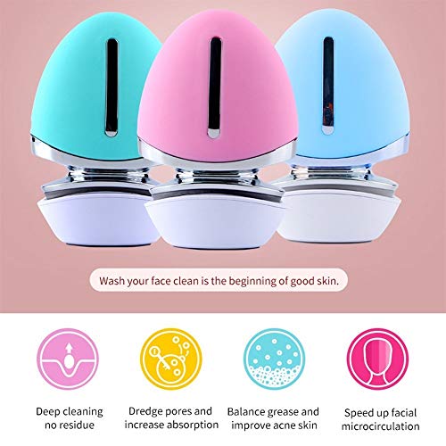 Micro-current Silicone Facial Brush With Heat Function